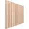 Ekena Millwork 48H x 1/4T Adjustable Wood Slat Wall Panel Kit w/ 3W Slats, Alder contains 15 Slats SWW60X48X0250AL - alternate 6
